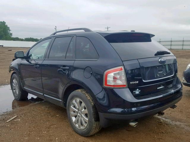 2FMDK4JC9ABB05126 - 2010 FORD EDGE SEL BLACK photo 3