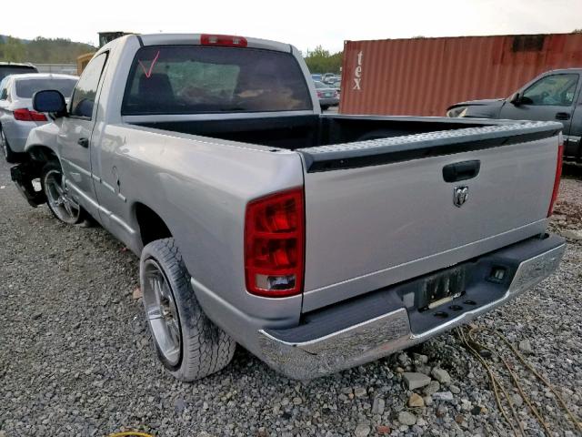 1D7HA16K16J145166 - 2006 DODGE RAM 1500 S SILVER photo 3