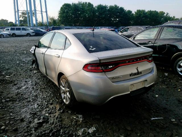 1C3CDFBA5DD150313 - 2013 DODGE DART SXT SILVER photo 3