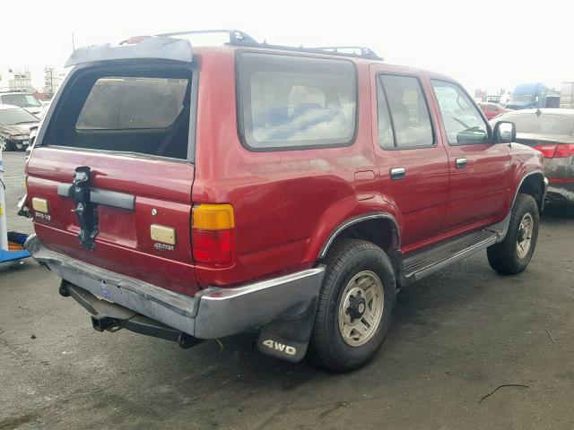 JT3VN39W4R0143468 - 1994 TOYOTA 4RUNNER VN RED photo 4