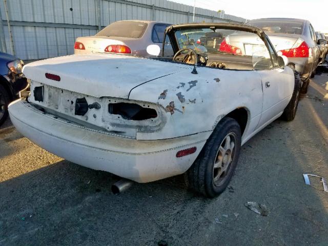 JM1NA3512L0109537 - 1990 MAZDA MX-5 MIATA WHITE photo 4