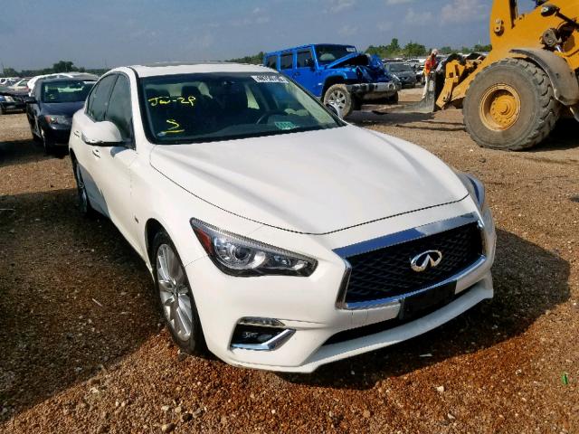 JN1EV7AR2JM443387 - 2018 INFINITI Q50 LUXE WHITE photo 1