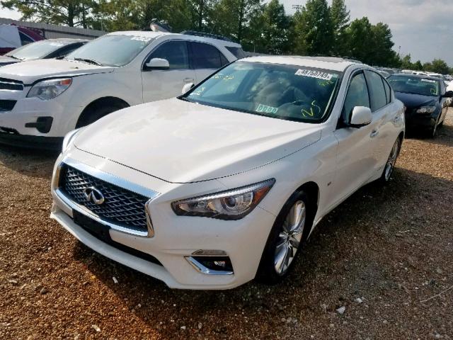 JN1EV7AR2JM443387 - 2018 INFINITI Q50 LUXE WHITE photo 2