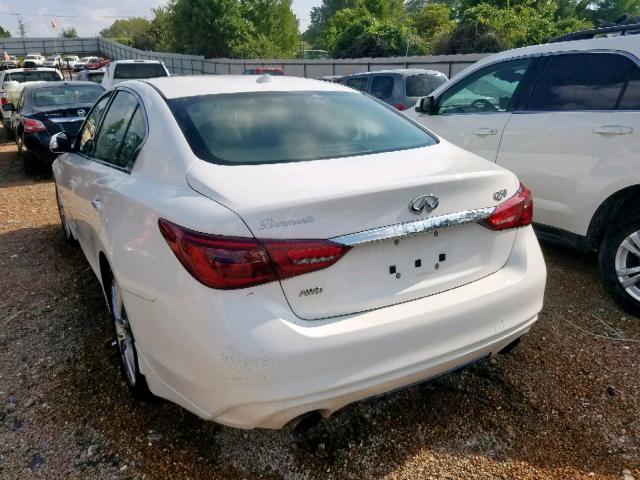 JN1EV7AR2JM443387 - 2018 INFINITI Q50 LUXE WHITE photo 3