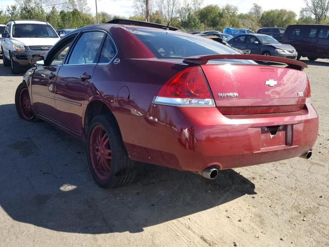 2G1WD58C479354445 - 2007 CHEVROLET IMPALA SUP RED photo 3