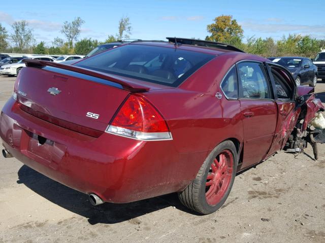 2G1WD58C479354445 - 2007 CHEVROLET IMPALA SUP RED photo 4