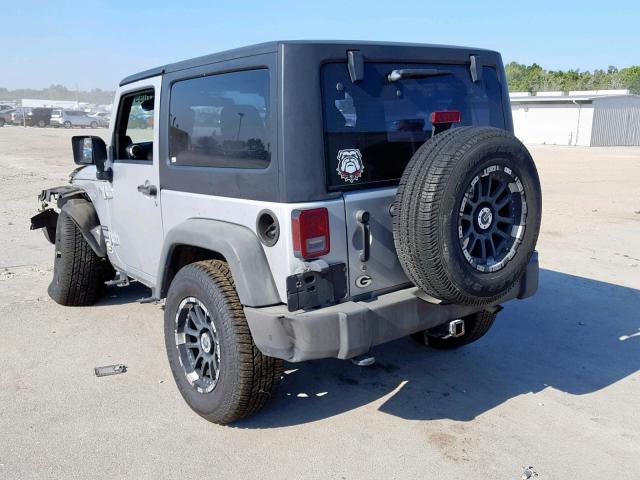 1J4AA2D18BL639593 - 2011 JEEP WRANGLER S GRAY photo 3