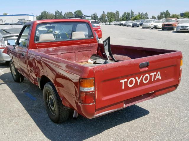 JT4RN81AXM0082243 - 1991 TOYOTA PICKUP 1/2 RED photo 3