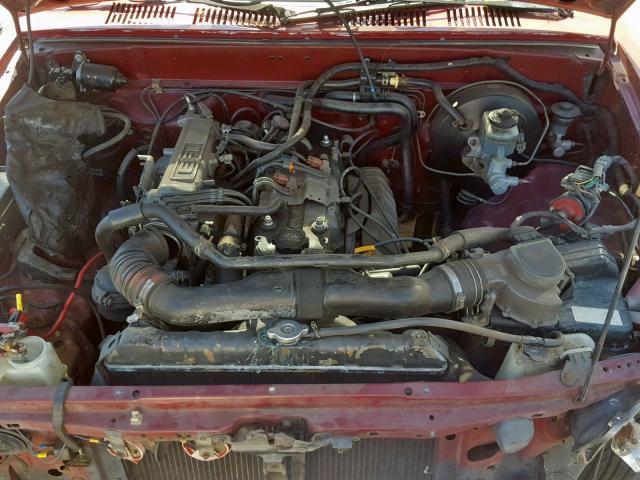 JT4RN81AXM0082243 - 1991 TOYOTA PICKUP 1/2 RED photo 7