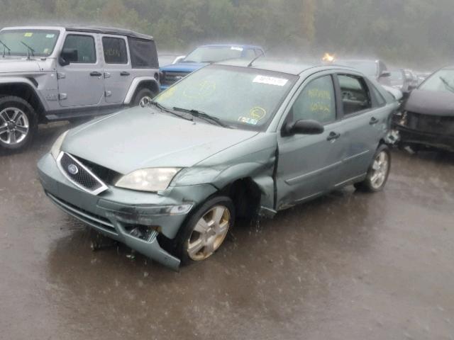 1FAHP34N26W113840 - 2006 FORD FOCUS ZX4 GREEN photo 2