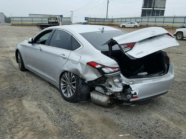 KMHGN4JE8FU067394 - 2015 HYUNDAI GENESIS 3. SILVER photo 3