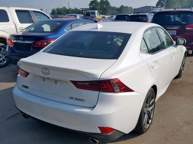 JTHBA1D26G5013385 - 2016 LEXUS IS 200T WHITE photo 4