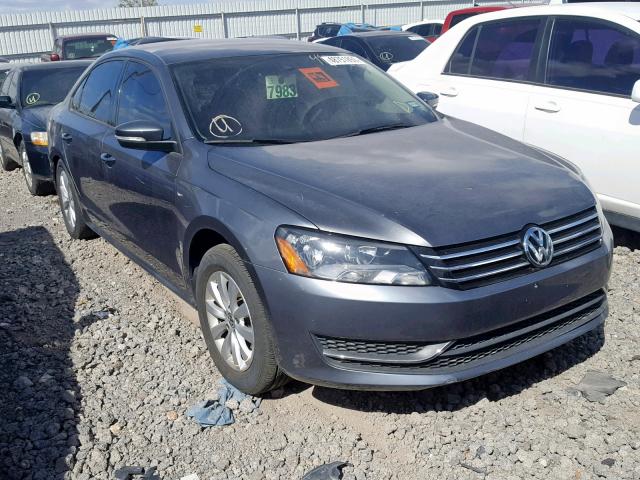 1VWAT7A37FC004631 - 2015 VOLKSWAGEN PASSAT S GRAY photo 1