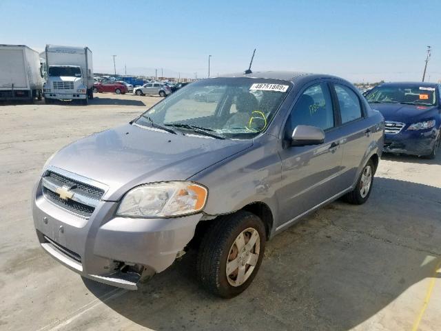 KL1TD5DE5BB176304 - 2011 CHEVROLET AVEO LS GRAY photo 2