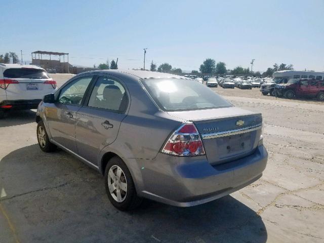 KL1TD5DE5BB176304 - 2011 CHEVROLET AVEO LS GRAY photo 3