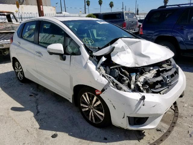 3HGGK5H81FM750868 - 2015 HONDA FIT EX WHITE photo 1