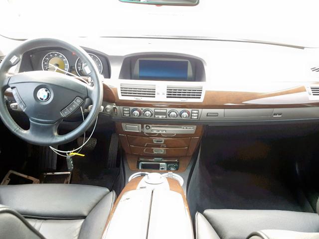 WBAHL83548DT12775 - 2008 BMW 750 BLACK photo 9