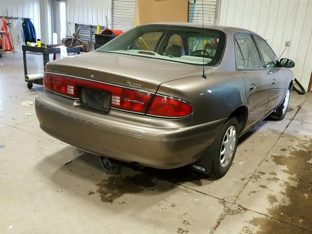 2G4WS52J441220724 - 2004 BUICK CENTURY CU BROWN photo 4