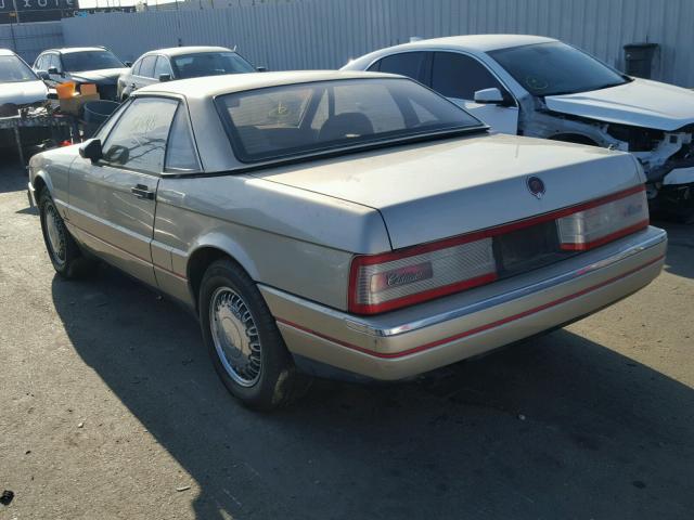 1G6VR3382LU100129 - 1990 CADILLAC ALLANTE CV GOLD photo 3