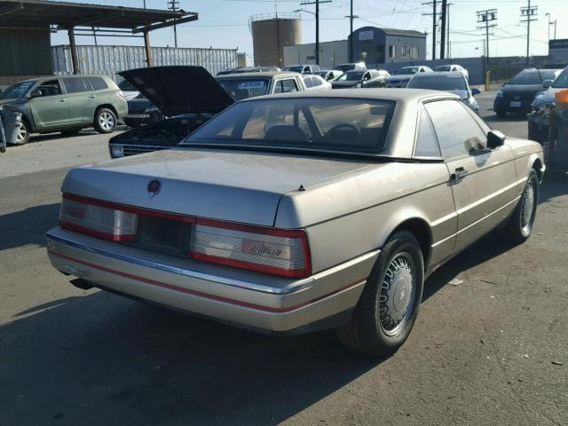 1G6VR3382LU100129 - 1990 CADILLAC ALLANTE CV GOLD photo 4