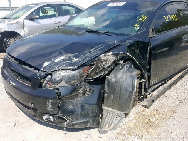 JTKDE167060114966 - 2006 TOYOTA SCION TC შავი ფოტო 9