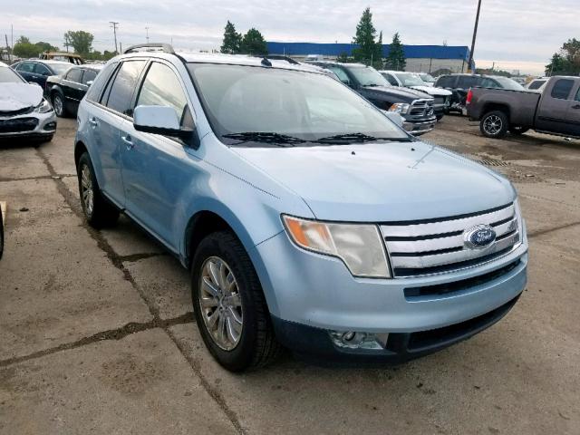 2FMDK38C38BA43233 - 2008 FORD EDGE SEL BLUE photo 1