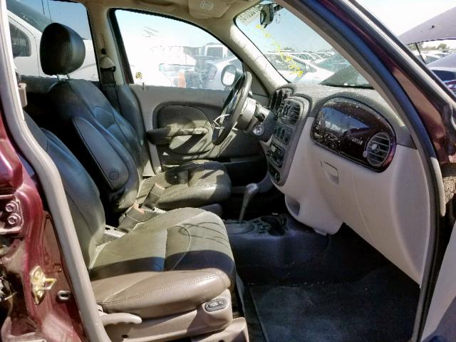 3C8FY68B12T344386 - 2002 CHRYSLER PT CRUISER BURGUNDY photo 5