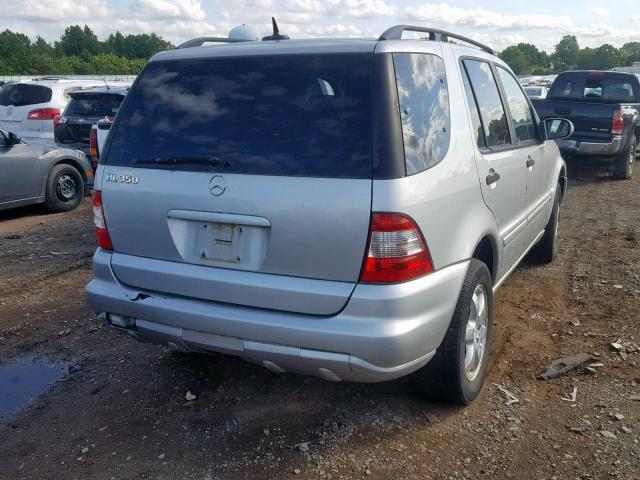 4JGAB57E84A491961 - 2004 MERCEDES-BENZ ML 350 SILVER photo 4