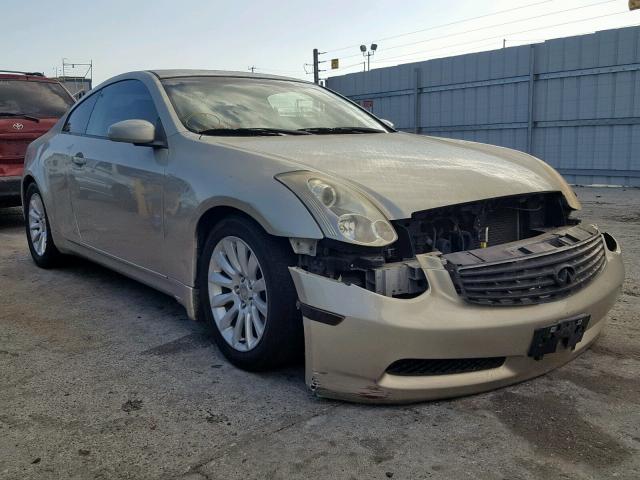 JNKCV54E16M720649 - 2006 INFINITI G35 GOLD photo 1