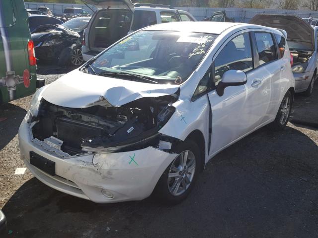 3N1CE2CP1EL397735 - 2014 NISSAN VERSA NOTE WHITE photo 2