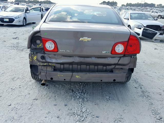 1G1ZC5EU2BF292735 - 2011 CHEVROLET MALIBU 1LT 棕色 照片 9