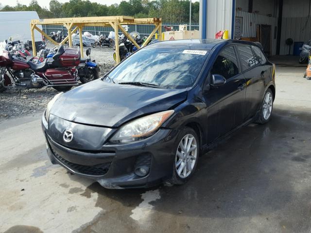 JM1BL1L53C1582946 - 2012 MAZDA 3 S BLACK photo 2