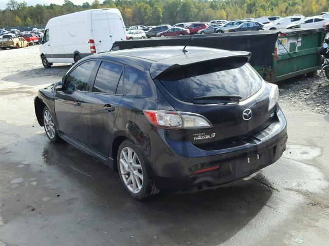 JM1BL1L53C1582946 - 2012 MAZDA 3 S BLACK photo 3