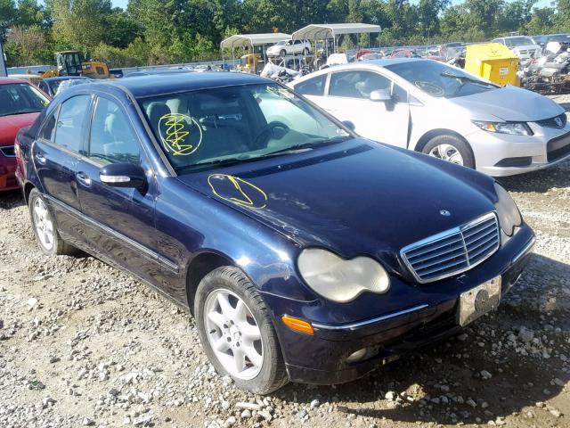 WDBRF61J42F289883 - 2002 MERCEDES-BENZ C 240 BLUE photo 1