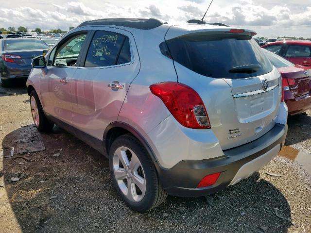 KL4CJASB7GB623428 - 2016 BUICK ENCORE SILVER photo 3