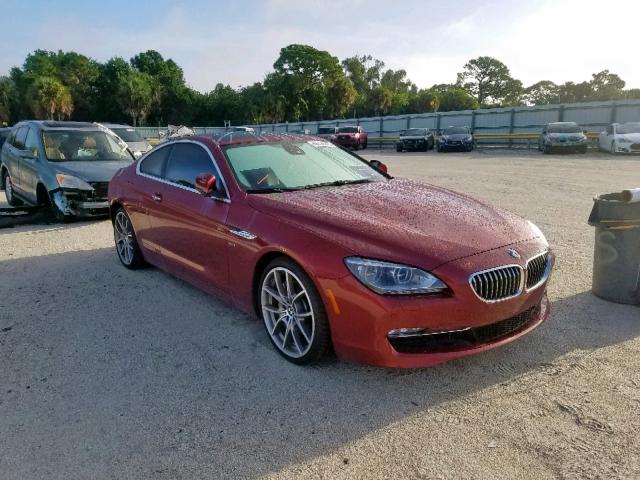 WBALX3C51CC528793 - 2012 BMW 650 I RED photo 1