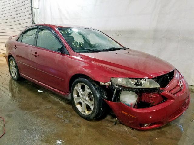 1YVHP81D475M58761 - 2007 MAZDA 6 S RED photo 1