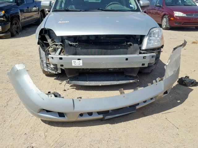 1MEFM40116G601303 - 2006 MERCURY MONTEGO LU SILVER photo 9