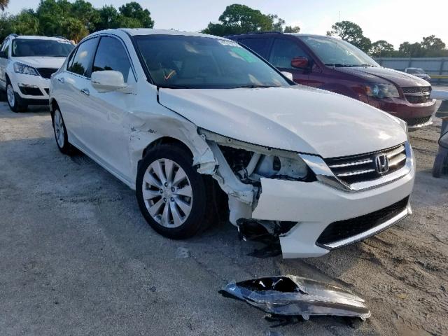 1HGCR2F83DA175159 - 2013 HONDA ACCORD EXL WHITE photo 1