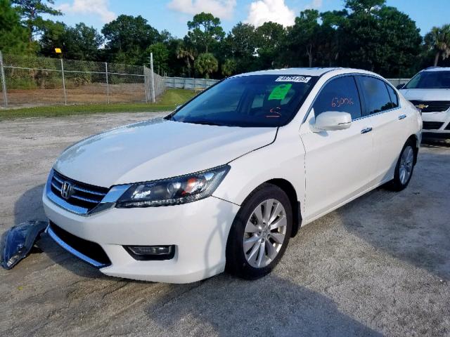 1HGCR2F83DA175159 - 2013 HONDA ACCORD EXL WHITE photo 2