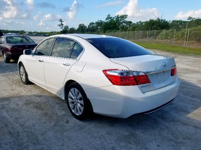 1HGCR2F83DA175159 - 2013 HONDA ACCORD EXL WHITE photo 3