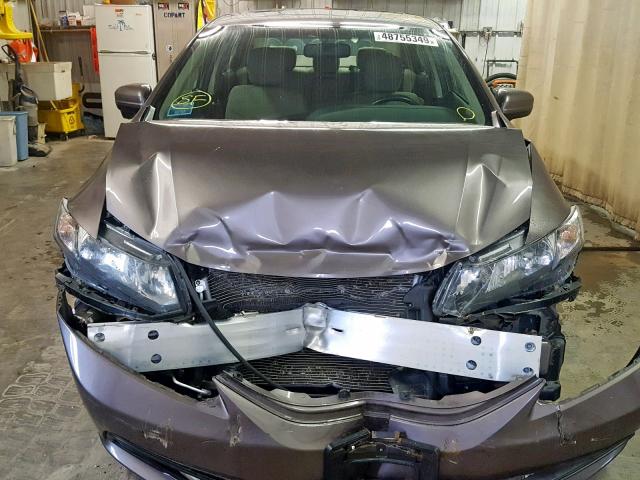 19XFB2F81FE040777 - 2015 HONDA CIVIC EX TAN photo 9