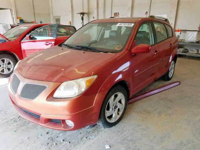 5Y2SL65826Z420574 - 2006 PONTIAC VIBE MAROON photo 2