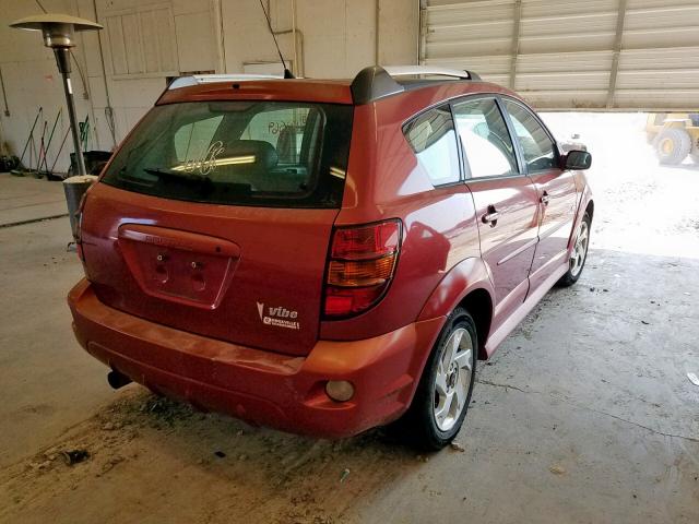 5Y2SL65826Z420574 - 2006 PONTIAC VIBE MAROON photo 4