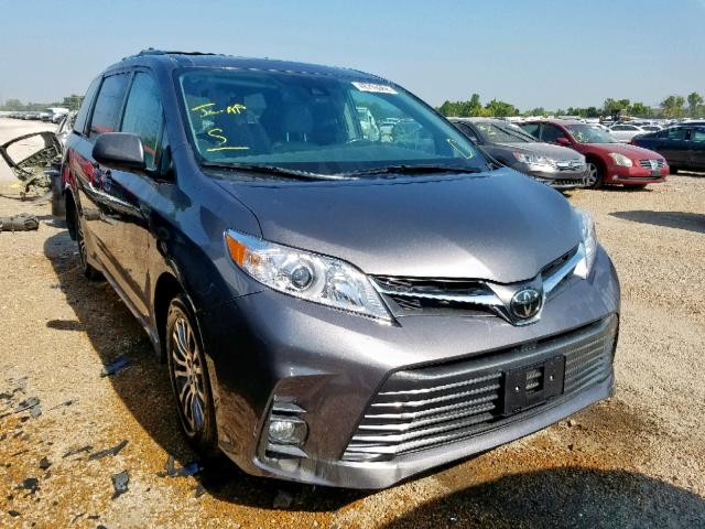 5TDYZ3DC0KS966458 - 2019 TOYOTA SIENNA LIM GRAY photo 1