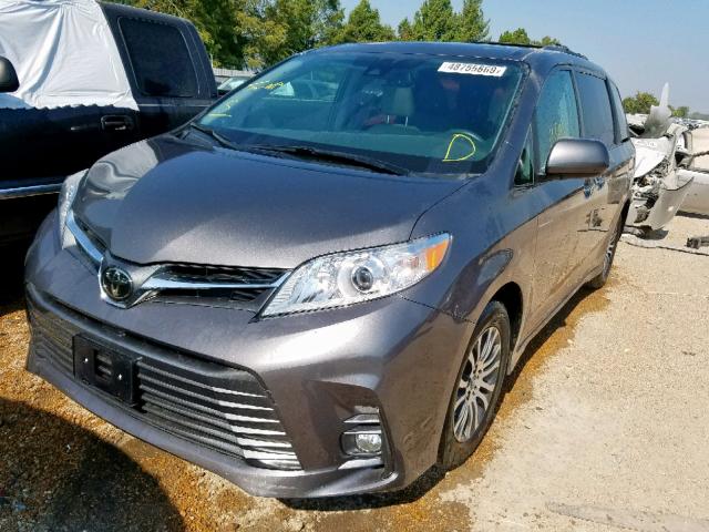 5TDYZ3DC0KS966458 - 2019 TOYOTA SIENNA LIM GRAY photo 2