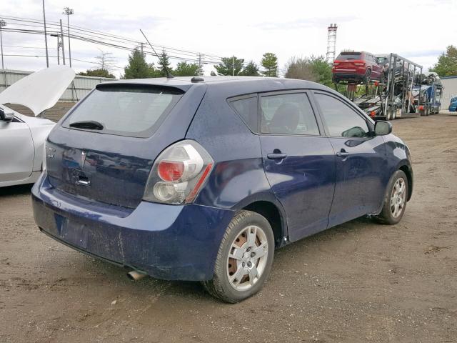 5Y2SP6E06AZ403638 - 2010 PONTIAC VIBE BLUE photo 4