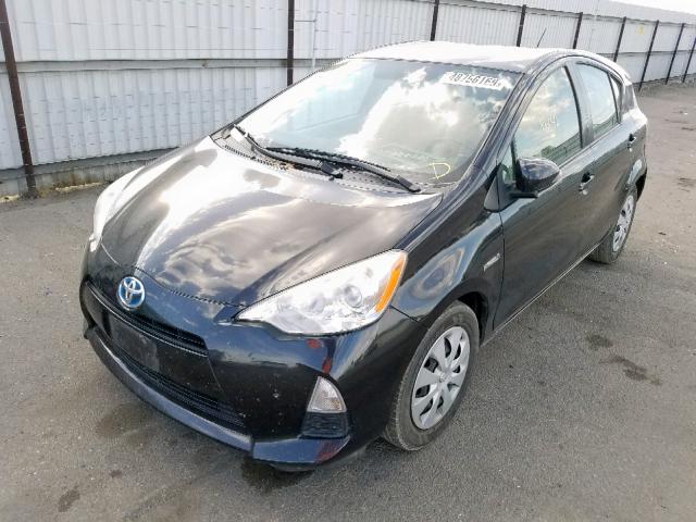 JTDKDTB37C1520118 - 2012 TOYOTA PRIUS C BLACK photo 2