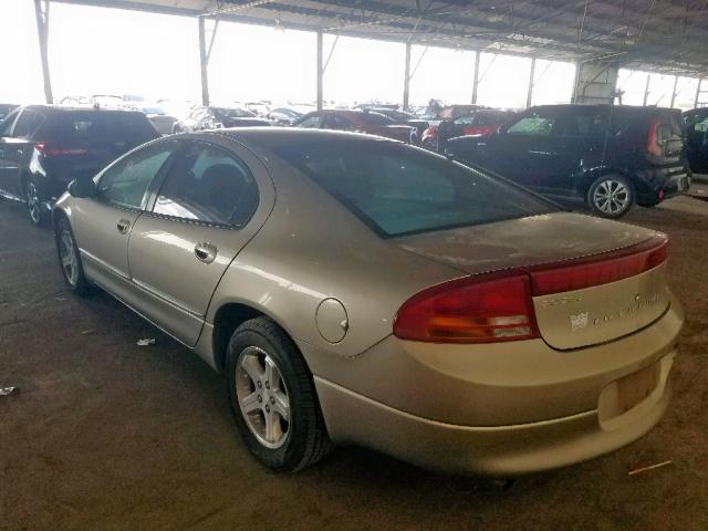 2B3HD46R54H707036 - 2004 DODGE INTREPID S BEIGE photo 3