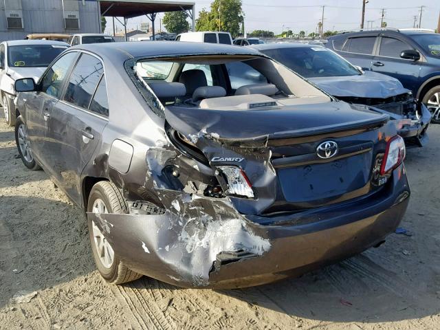 4T1BB46K09U079044 - 2009 TOYOTA CAMRY HYBR GRAY photo 3